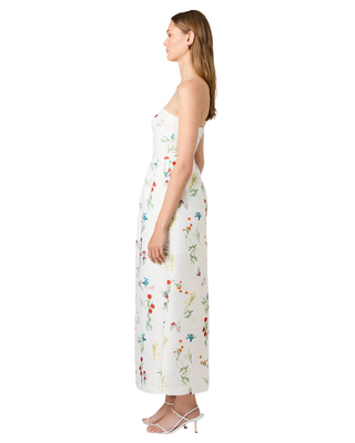 Christine Floral Maxi Dress- Floral Summer White