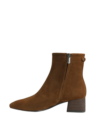 Paige Ankle Boot- Warm Nutmeg Suede