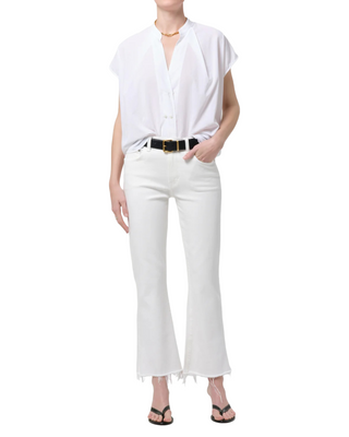 Goldie Kick Flare Jeans- Soft White