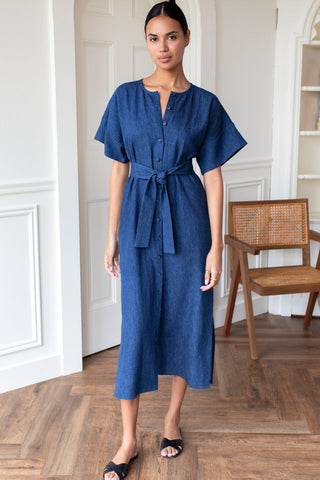 Desert Dress 2- Indigo