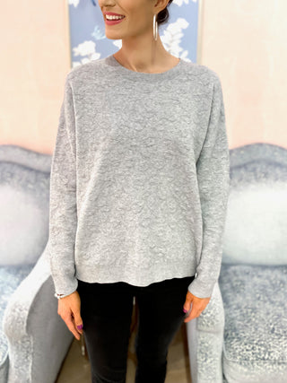 Clyde Leo Sweater- Heather Grey