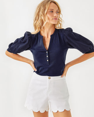 Buttercup Mid-Rise Short- Resort White