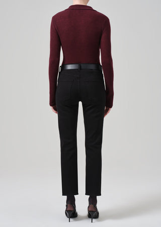 Isola Slim Crop- Plush Black