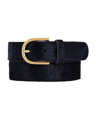 Christie Belt- Black Cowhide