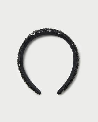 Marina Headband- Black Sequin