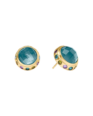 Rainbow Stud- Iridescent Montana Blue