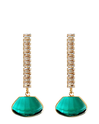 Emerald Swingy Diamond Drop