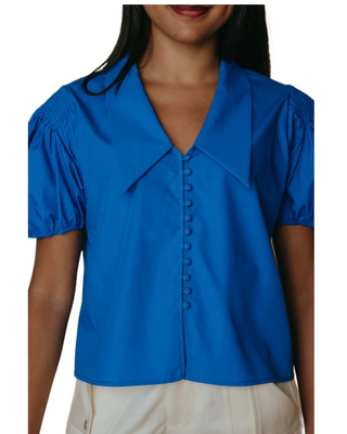 Nadia Top- Cobalt