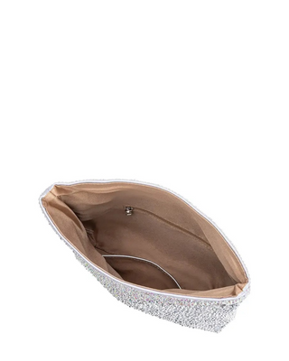 Fayth Rhinestone Wristlet- Silver