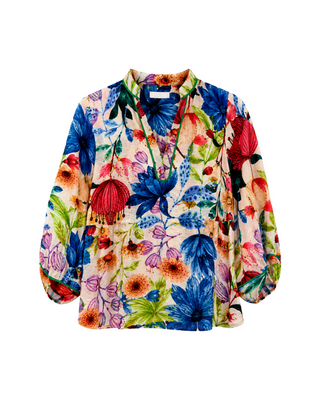 Wild Botanica Blossom Blouse- Multicolor