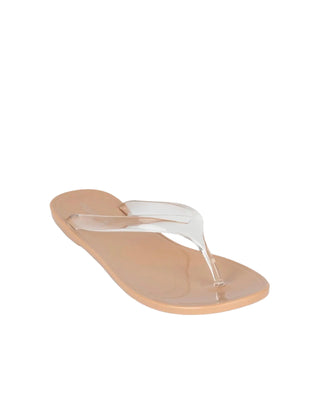 Beach-Day Jelly Sandals- Clear Nude