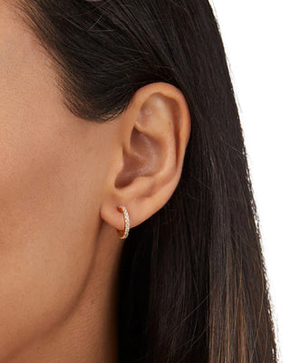 Esme Heart Hoop & Charm Earring