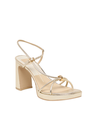 Odete Heels- Gold Leather