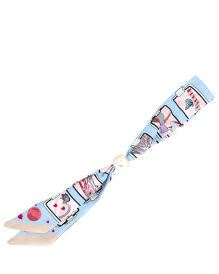 Pearl Scarf Buddy- Light Blue