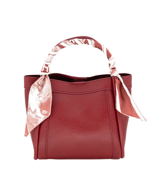 Twilly Double Top Handle Bag- Burgundy