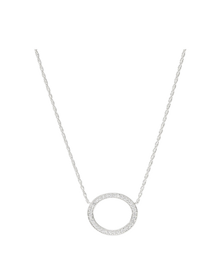 Stardust Delicate Necklace- Silver- CZ
