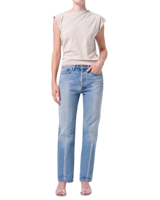 Lana High Rise Straight Jean- Brink