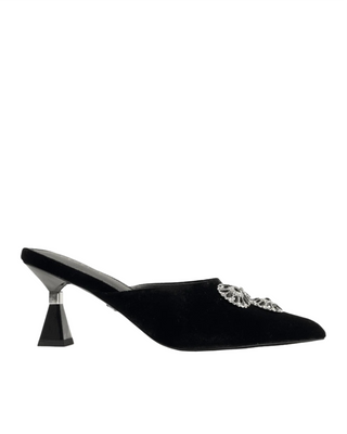 Joice- Black Velvet Mule