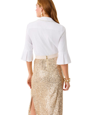 The Pearl Lilly Shirt- Resort White