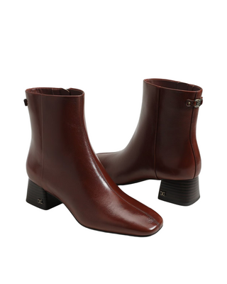 Paige Ankle Boot- Rich Copper Patent Leather