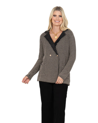 Sloane Sweater Blazer- Midnight Vanilla