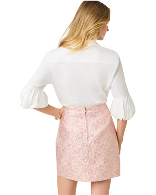The Bubble Sleeve Lilly Shirt- Resort White