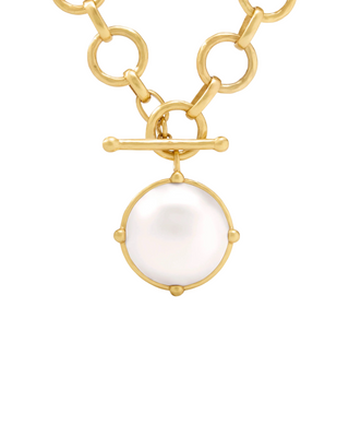 Honeybee Statement Necklace- Pearl
