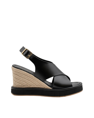 Ekaterini Wedge- Black