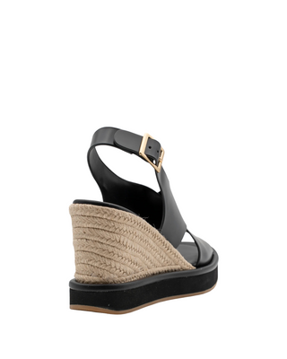 Ekaterini Wedge- Black