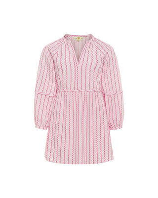 Harriet Dress- Pink Swiss Dot
