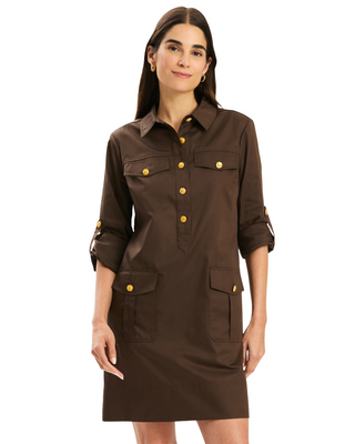 Rory Shirtdress- Demitasse