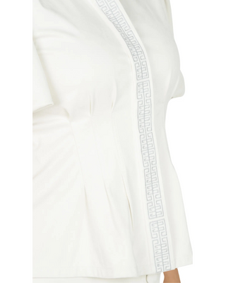 Britt Suede Top- Carrara