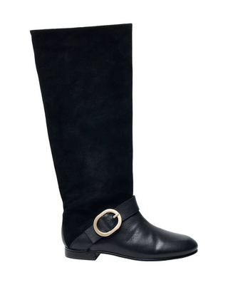 Benny Boot- Black Suede