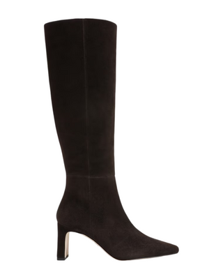 Sylvia Knee High Boot- Chocolate Brown Suede