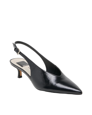 Alenna Heel- Midnight Crinkle Patent