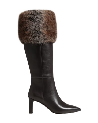 Sylvia Cozy Fur Cuff Knee High Boot