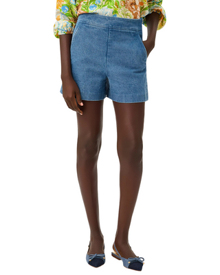 Sarissa Stretch Denim Short- Sympeony Wash