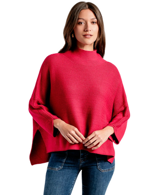 Boho Sweater- Holly Berry- One Size
