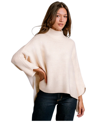 Boho Sweater- Ecru- One Size