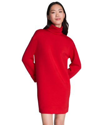 Turtleneck Dress- Spanx Red