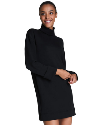 Turtleneck Dress- Very Black