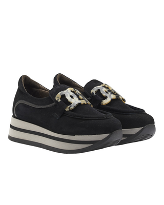 Carine Slip-On Sneaker- Black Velour