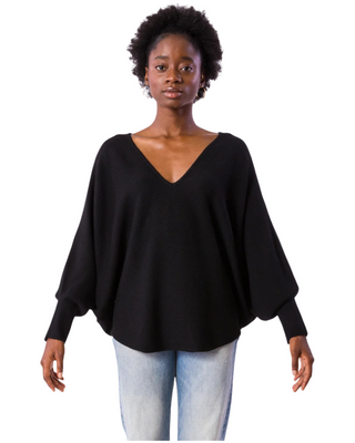 RYU V-Neck Sweater- Black