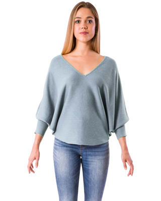 RYU V-Neck Sweater- Vista Blue