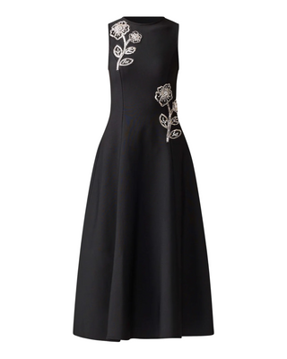 Soleil Midi Dress- Black