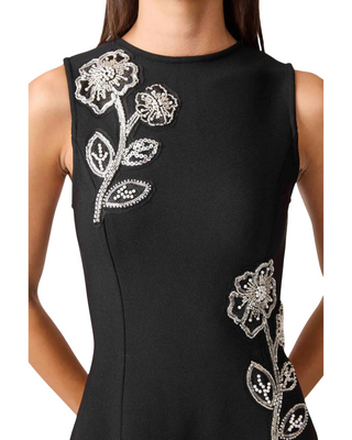 Soleil Midi Dress- Black